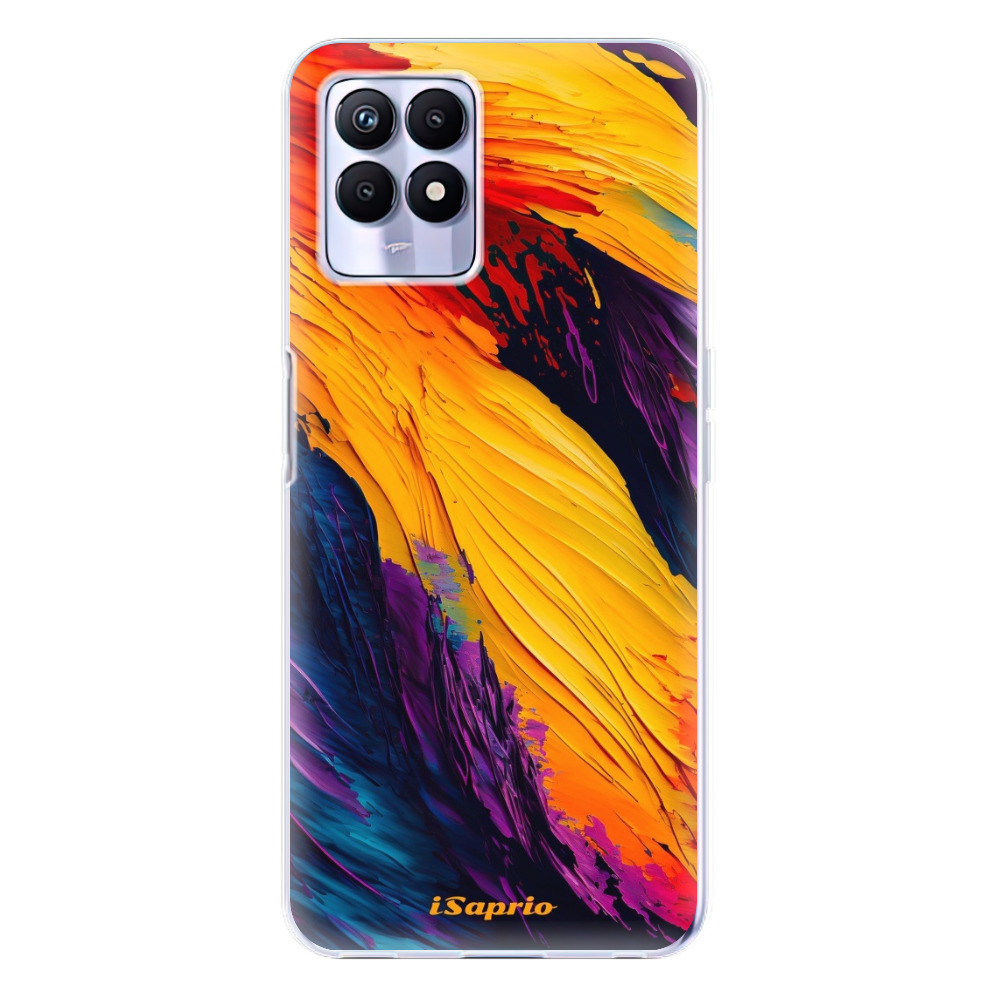 Odolné silikónové puzdro iSaprio - Orange Paint - Realme 8i