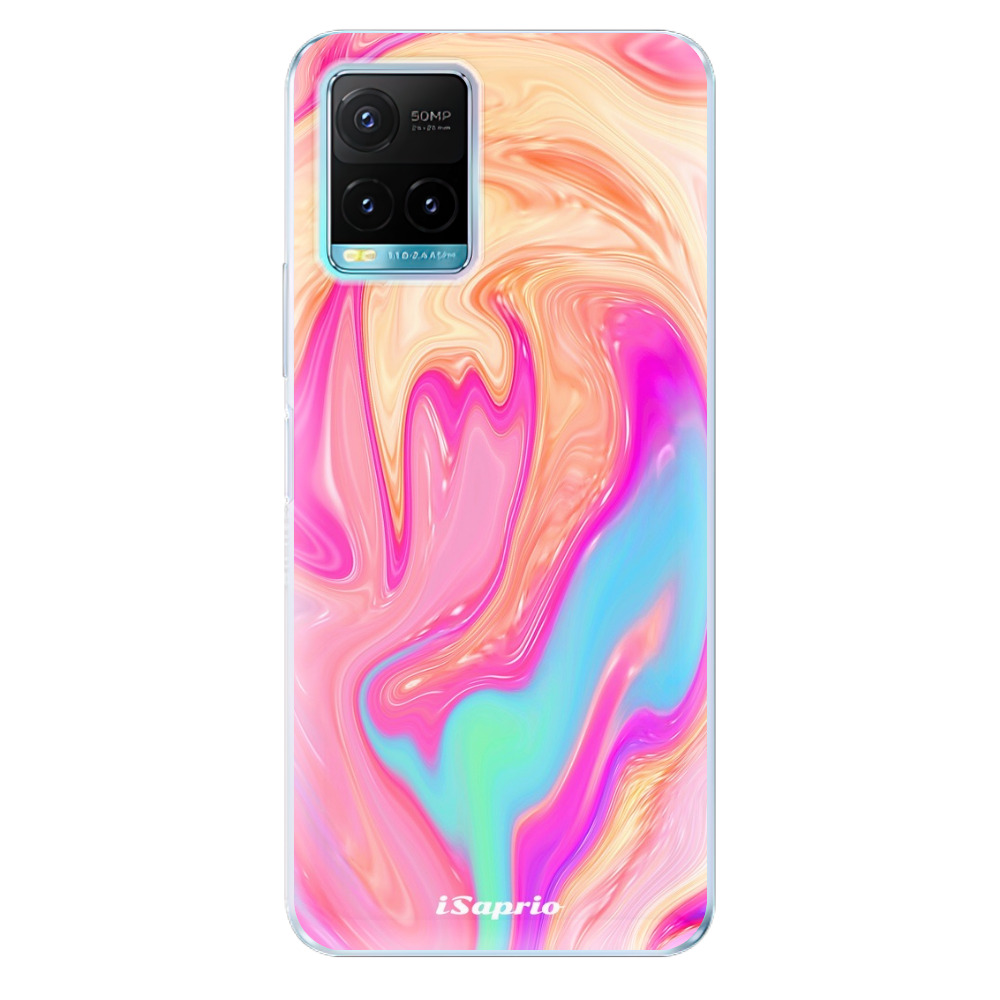 Odolné silikónové puzdro iSaprio - Orange Liquid - Vivo Y21 / Y21s / Y33s