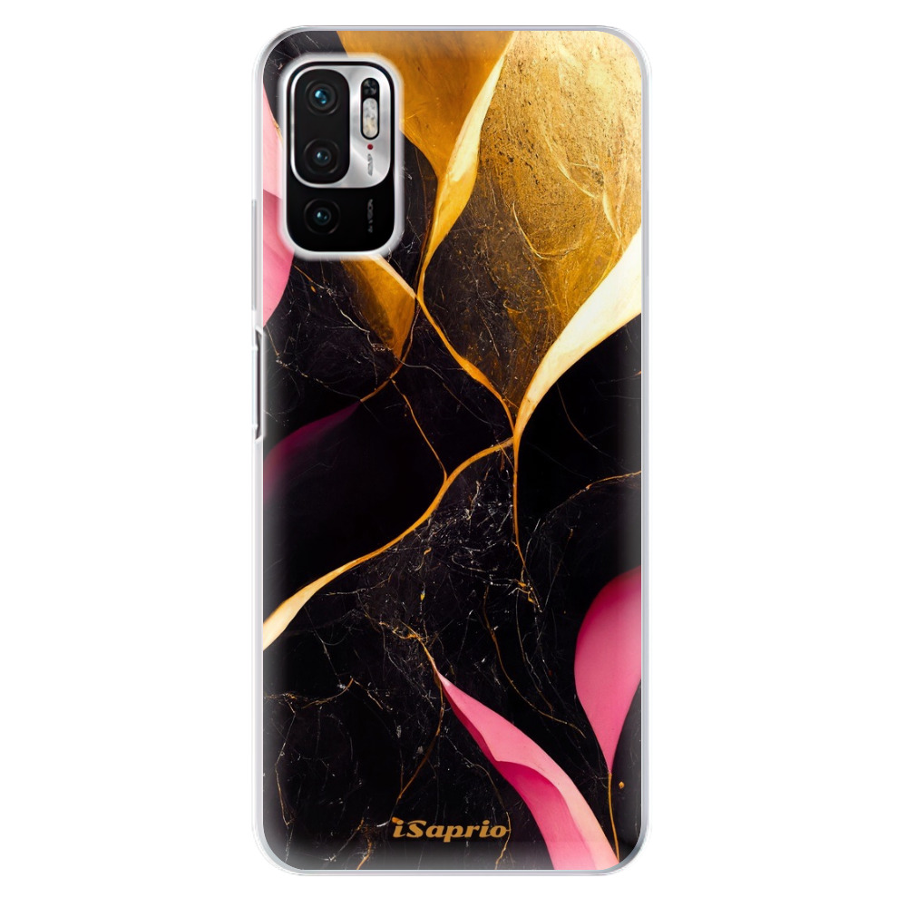 Odolné silikónové puzdro iSaprio - Gold Pink Marble - Xiaomi Redmi Note 10 5G