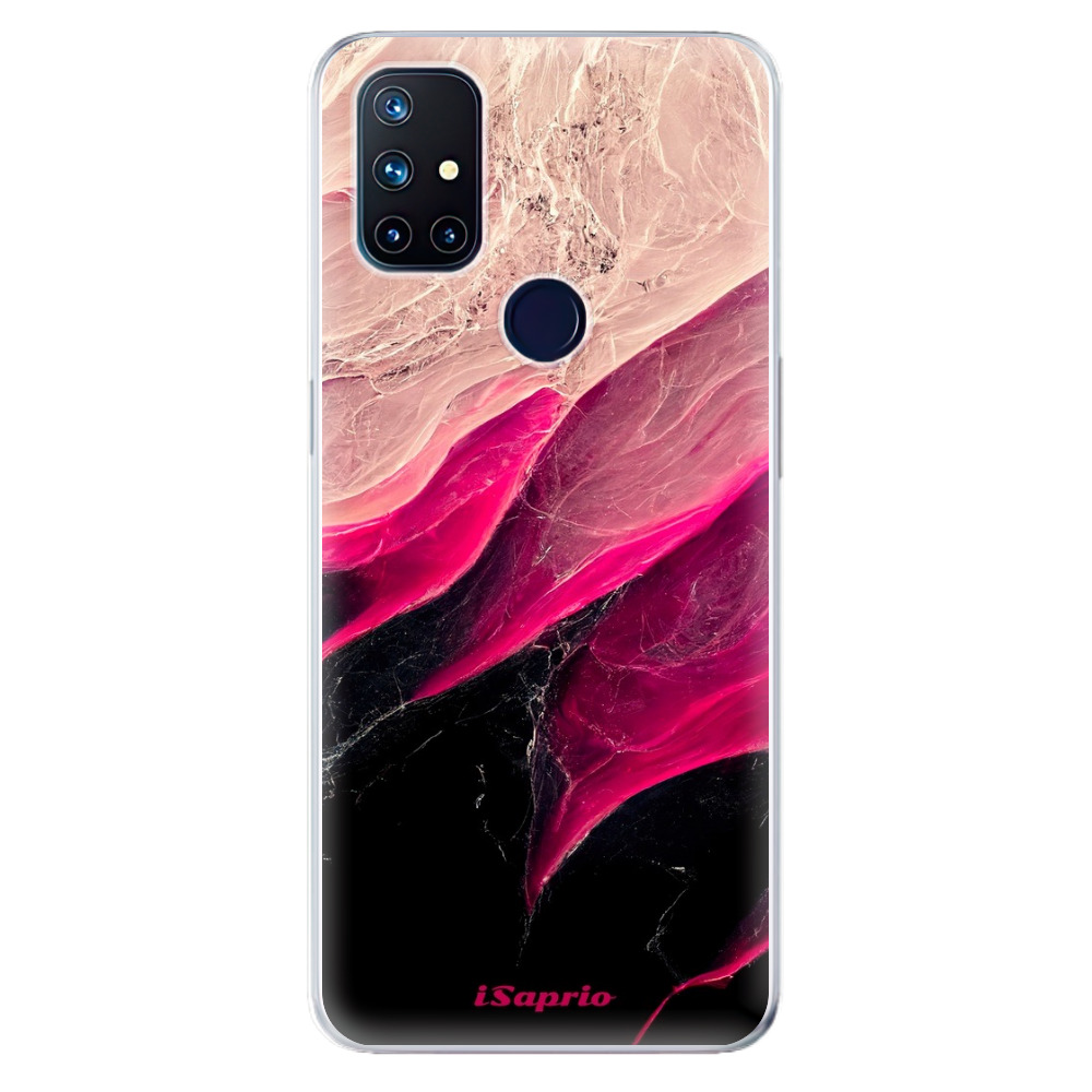 Odolné silikónové puzdro iSaprio - Black and Pink - OnePlus Nord N10 5G