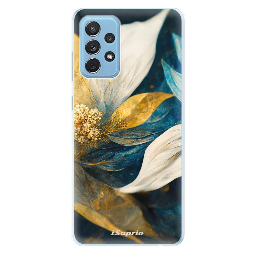 Odolné silikónové puzdro iSaprio - Gold Petals - Samsung Galaxy A72