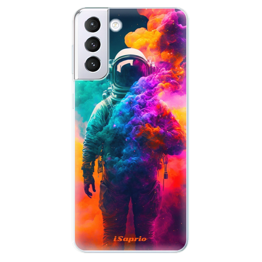Odolné silikónové puzdro iSaprio - Astronaut in Colors - Samsung Galaxy S21+