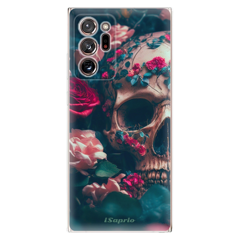 Odolné silikónové puzdro iSaprio - Skull in Roses - Samsung Galaxy Note 20 Ultra