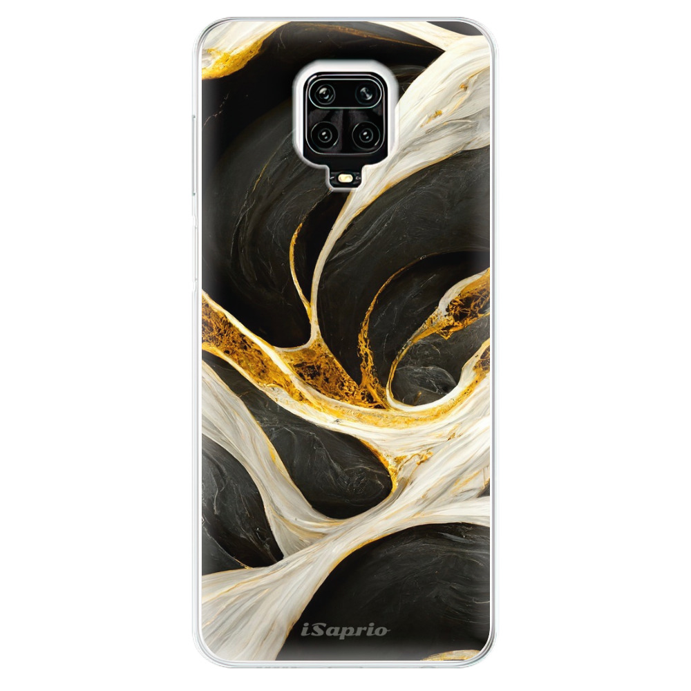 Odolné silikónové puzdro iSaprio - Black and Gold - Xiaomi Redmi Note 9 Pro / Note 9S