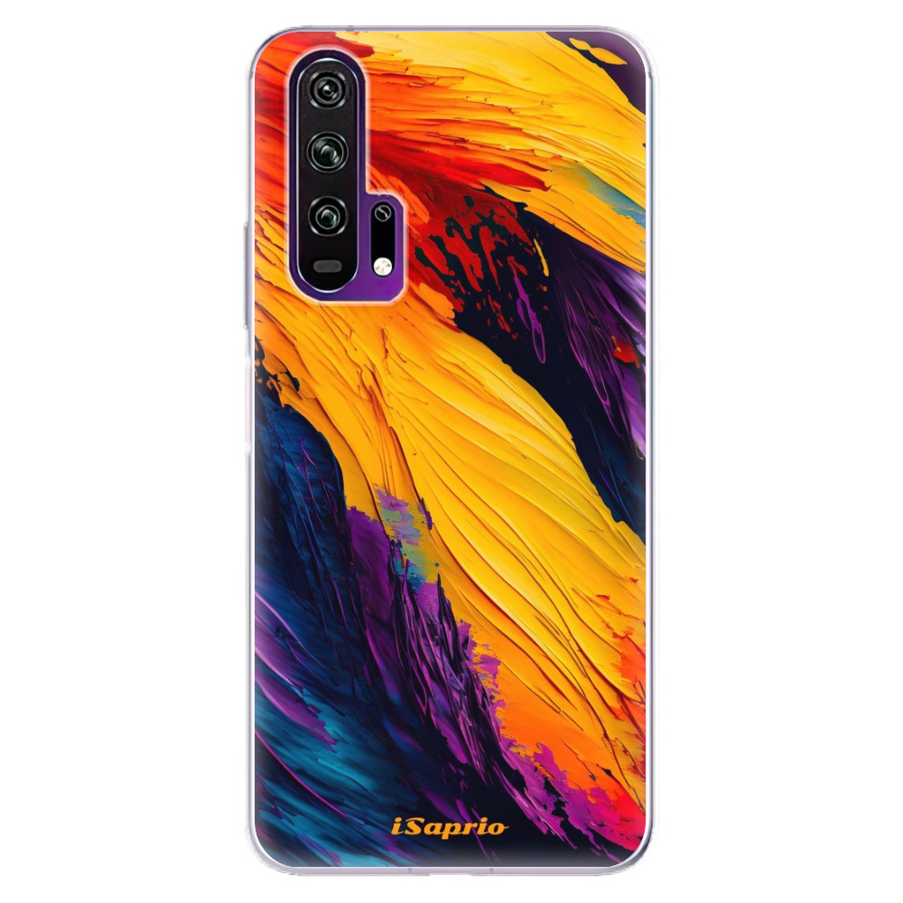 Odolné silikónové puzdro iSaprio - Orange Paint - Honor 20 Pro