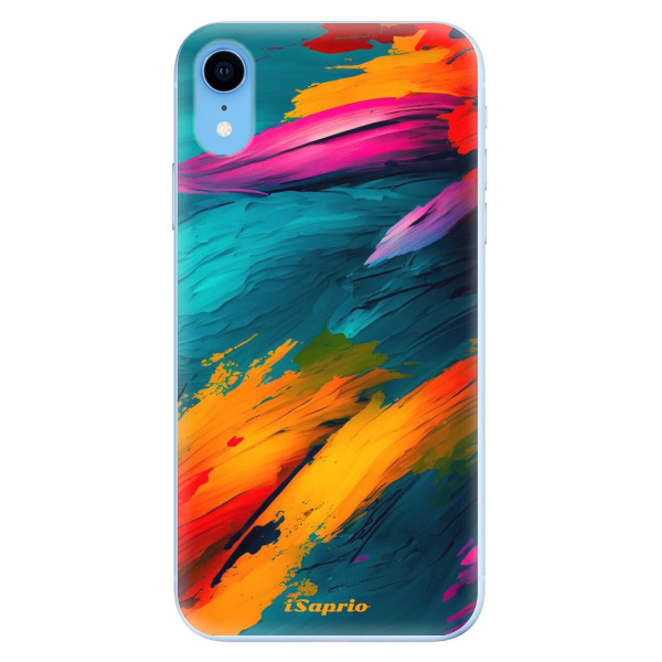 Odolné silikónové puzdro iSaprio - Blue Paint - iPhone XR