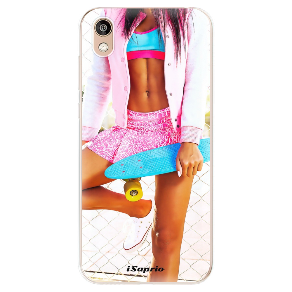 Odolné silikónové puzdro iSaprio - Skate girl 01 - Huawei Honor 8S