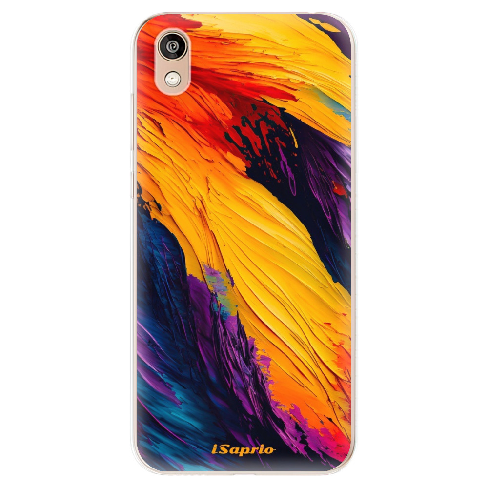 Odolné silikónové puzdro iSaprio - Orange Paint - Huawei Honor 8S