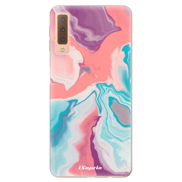 Odolné silikónové puzdro iSaprio - New Liquid - Samsung Galaxy A7 (2018)