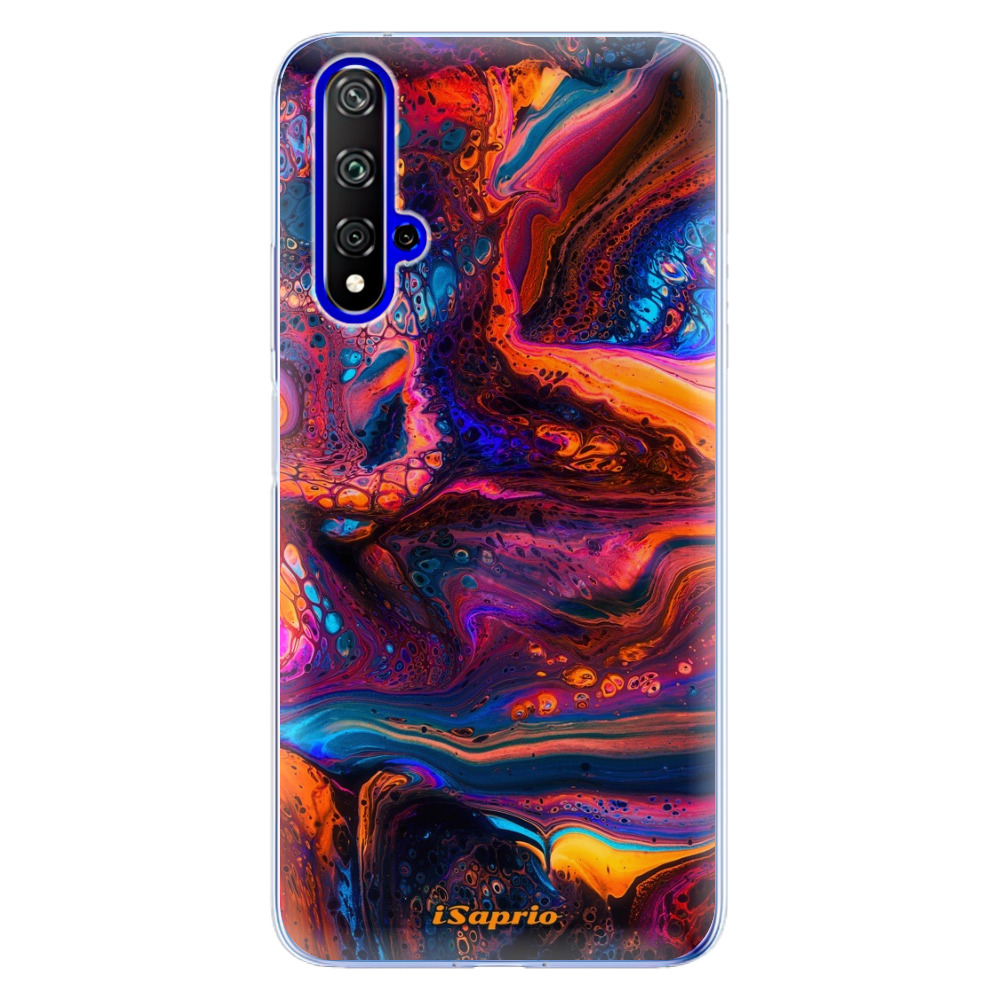 Odolné silikónové puzdro iSaprio - Abstract Paint 02 - Huawei Honor 20