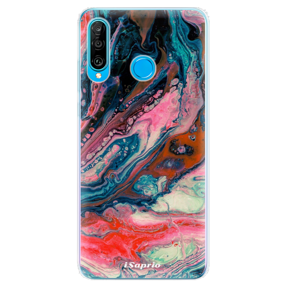 Odolné silikónové puzdro iSaprio - Abstract Paint 01 - Huawei P30 Lite