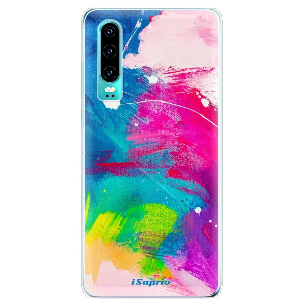 Odolné silikónové puzdro iSaprio - Abstract Paint 03 - Huawei P30