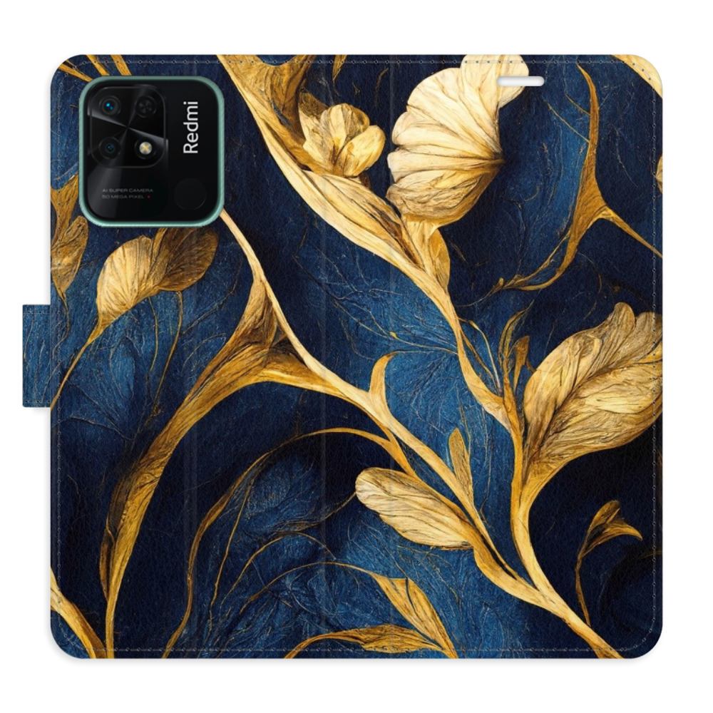 Flipové puzdro iSaprio - GoldBlue - Xiaomi Redmi 10C