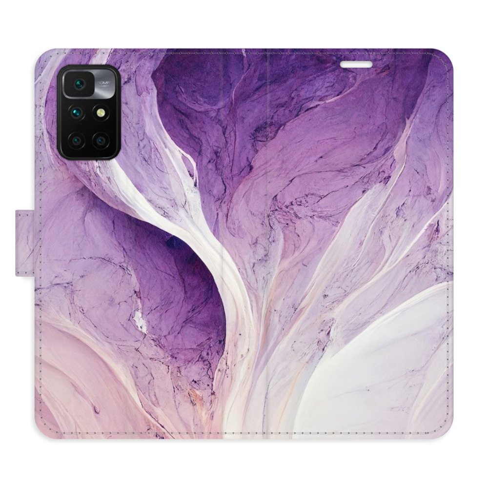 Flipové puzdro iSaprio - Purple Paint - Xiaomi Redmi 10