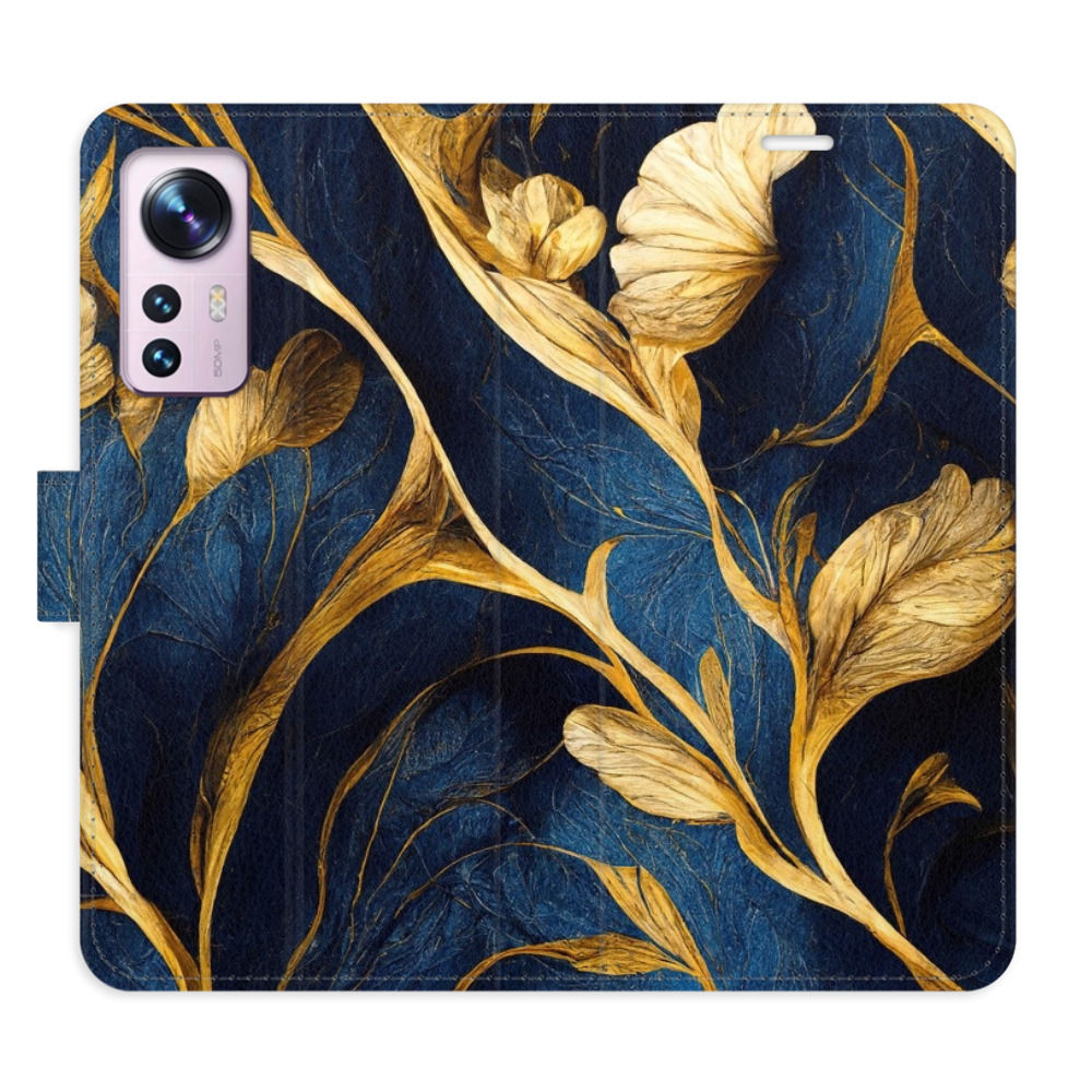 Flipové puzdro iSaprio - GoldBlue - Xiaomi 12 / 12X