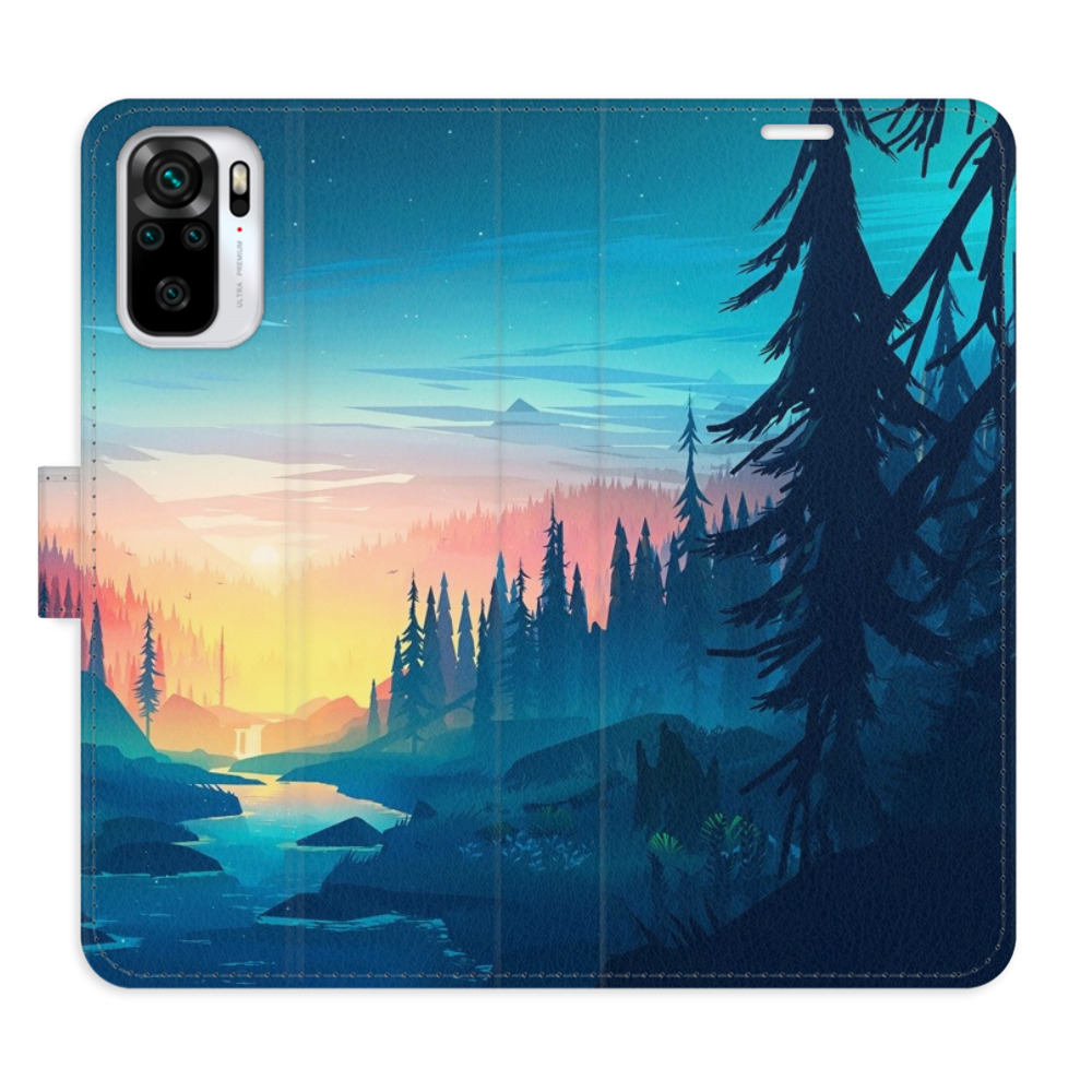 Flipové puzdro iSaprio - Magical Landscape - Xiaomi Redmi Note 10 / Note 10S