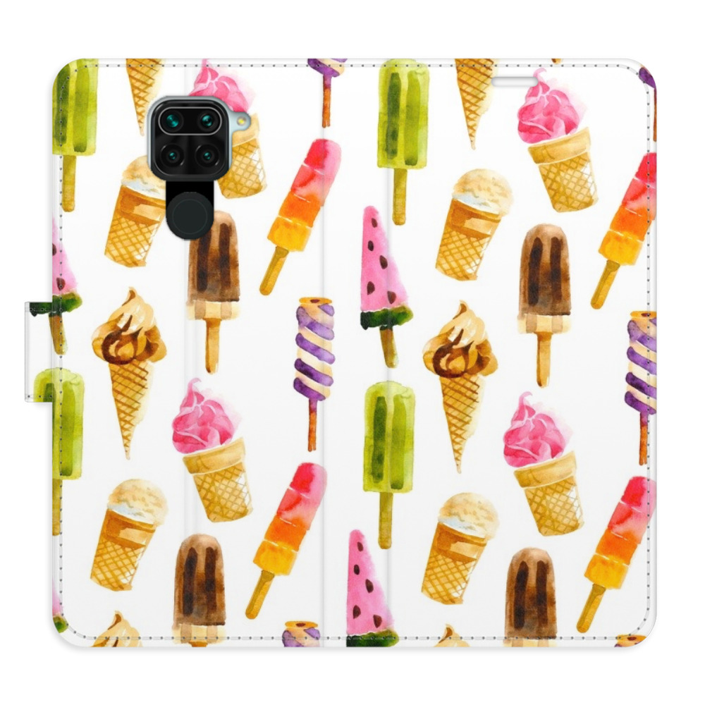Flipové puzdro iSaprio - Ice Cream Pattern - Xiaomi Redmi Note 9