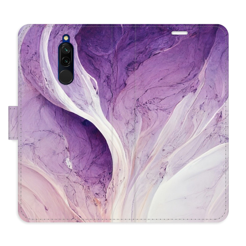 Flipové puzdro iSaprio - Purple Paint - Xiaomi Redmi 8