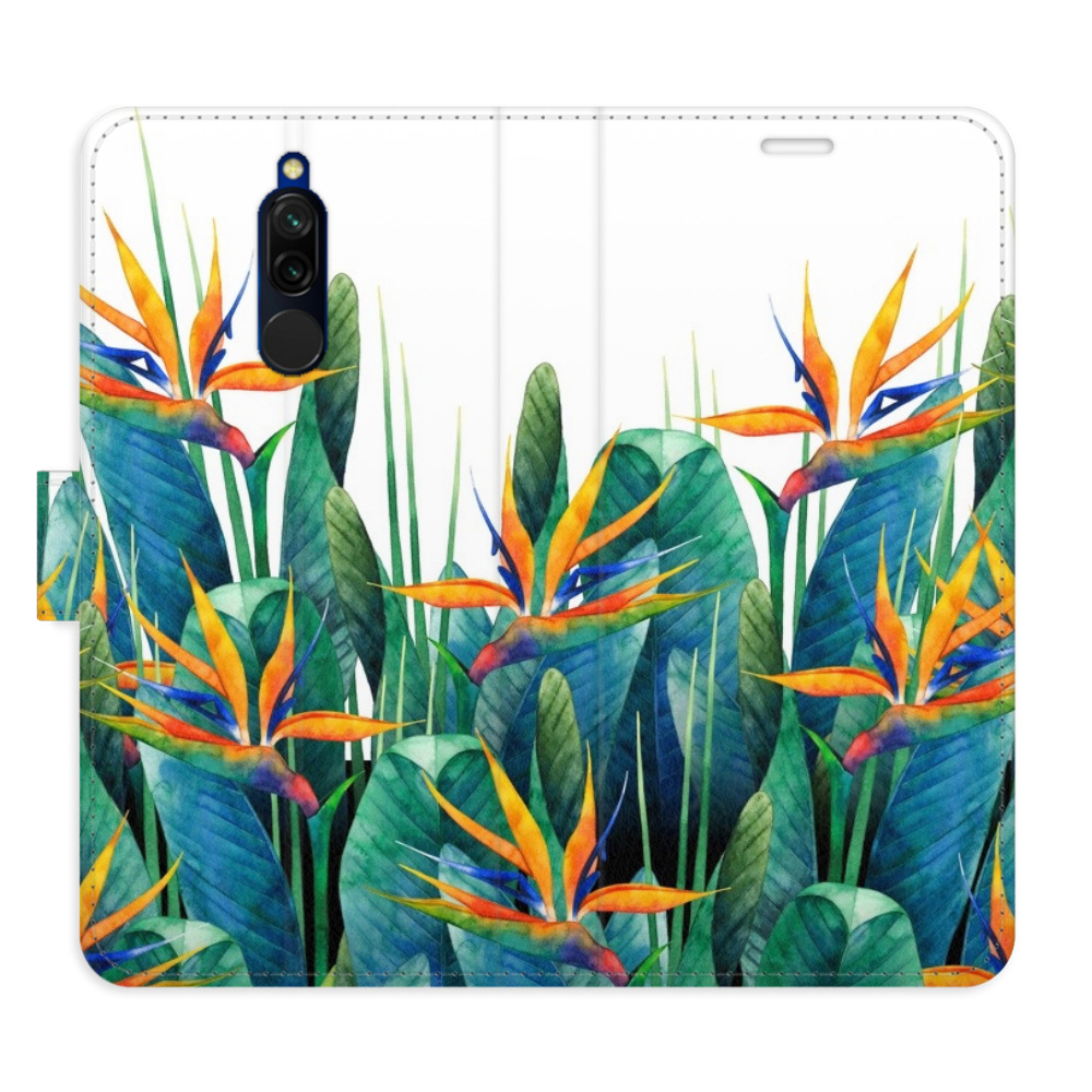 Flipové puzdro iSaprio - Exotic Flowers 02 - Xiaomi Redmi 8
