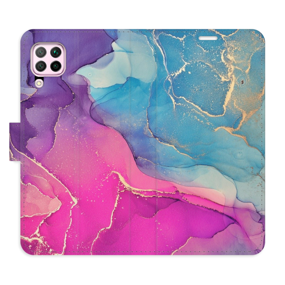 Flipové puzdro iSaprio - Colour Marble 02 - Huawei P40 Lite