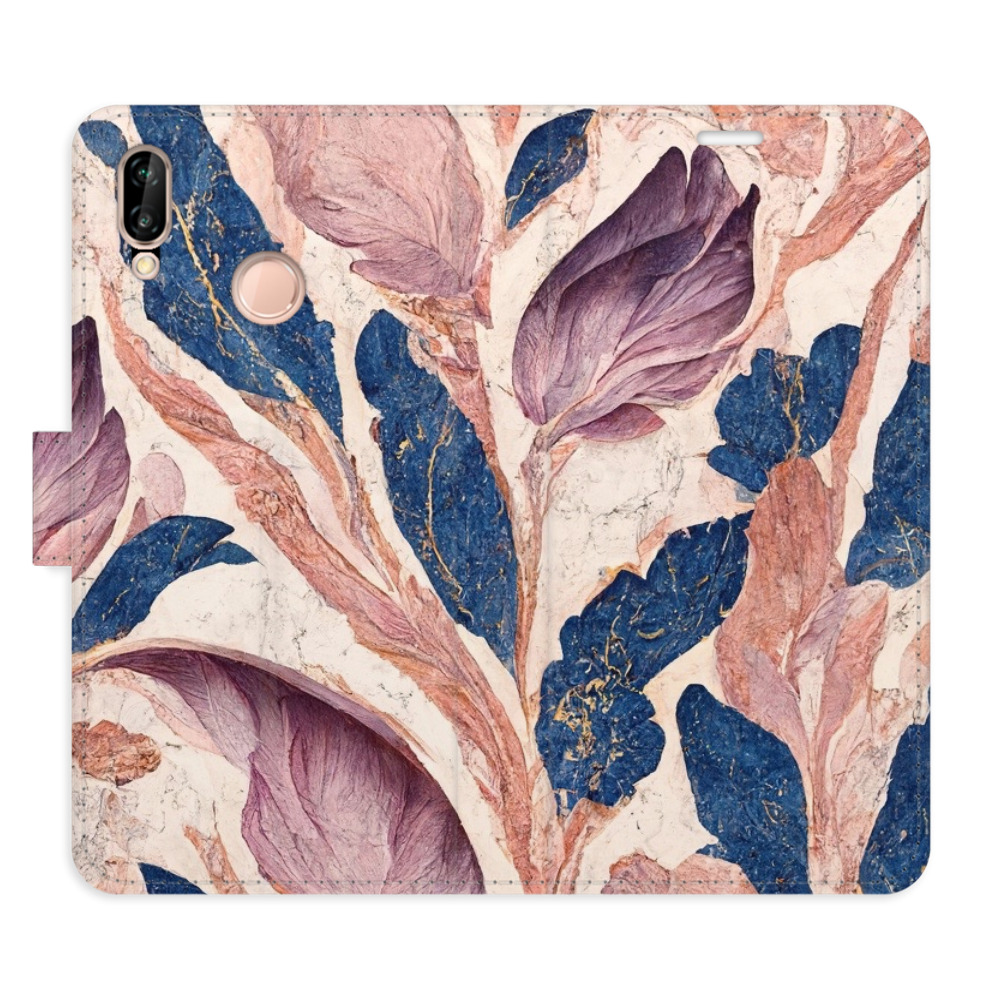 Flipové puzdro iSaprio - Old Leaves 02 - Huawei P20 Lite