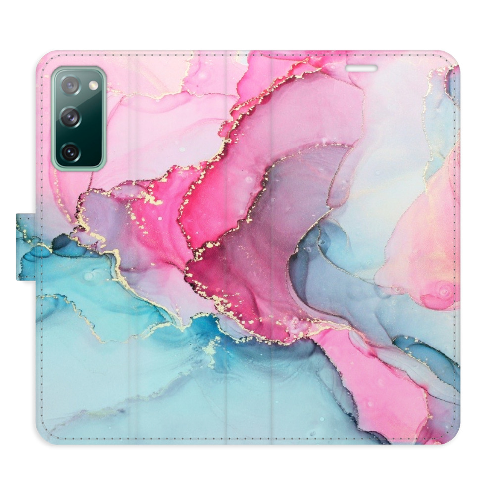 Flipové puzdro iSaprio - PinkBlue Marble - Samsung Galaxy S20 FE