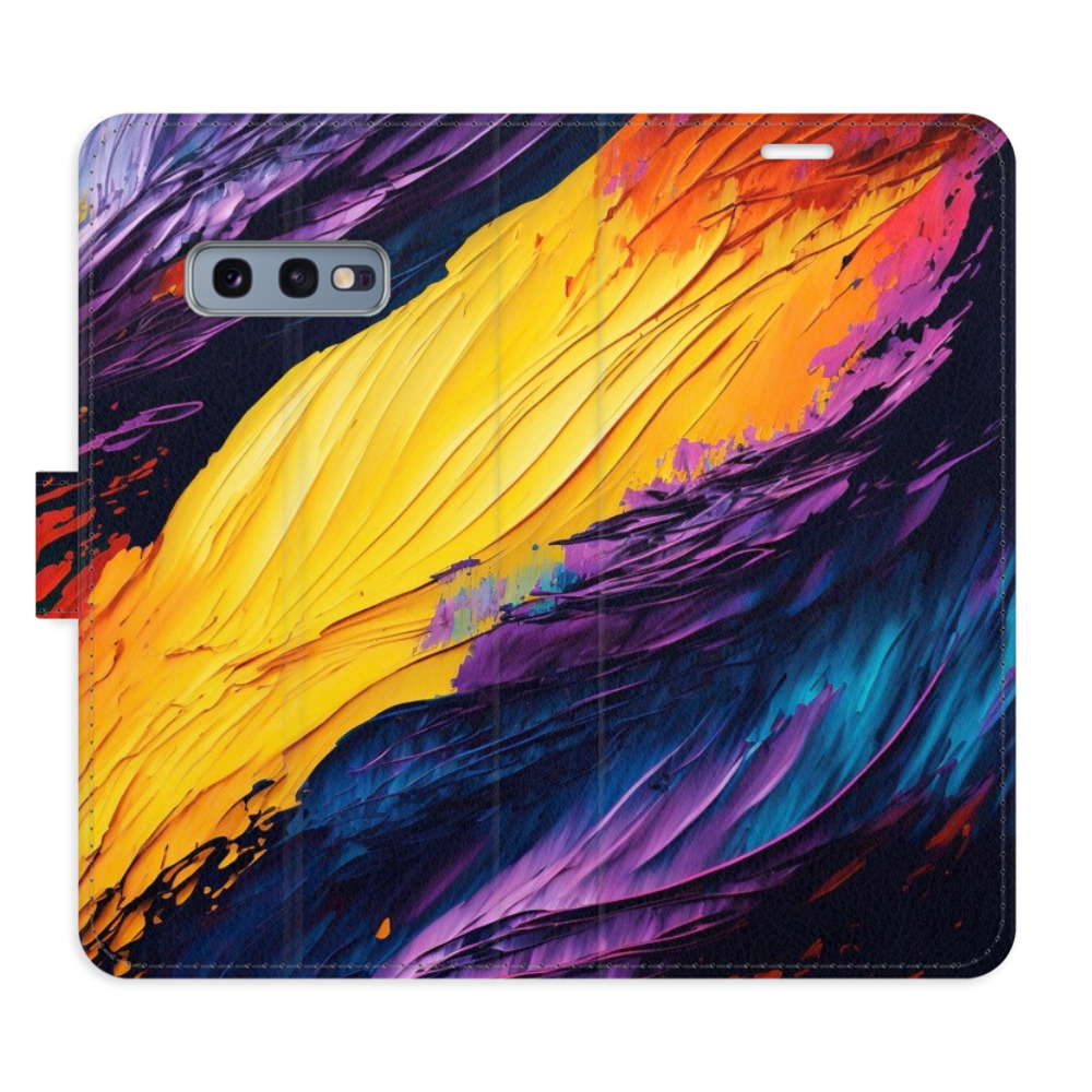 Flipové puzdro iSaprio - Fire Paint - Samsung Galaxy S10e