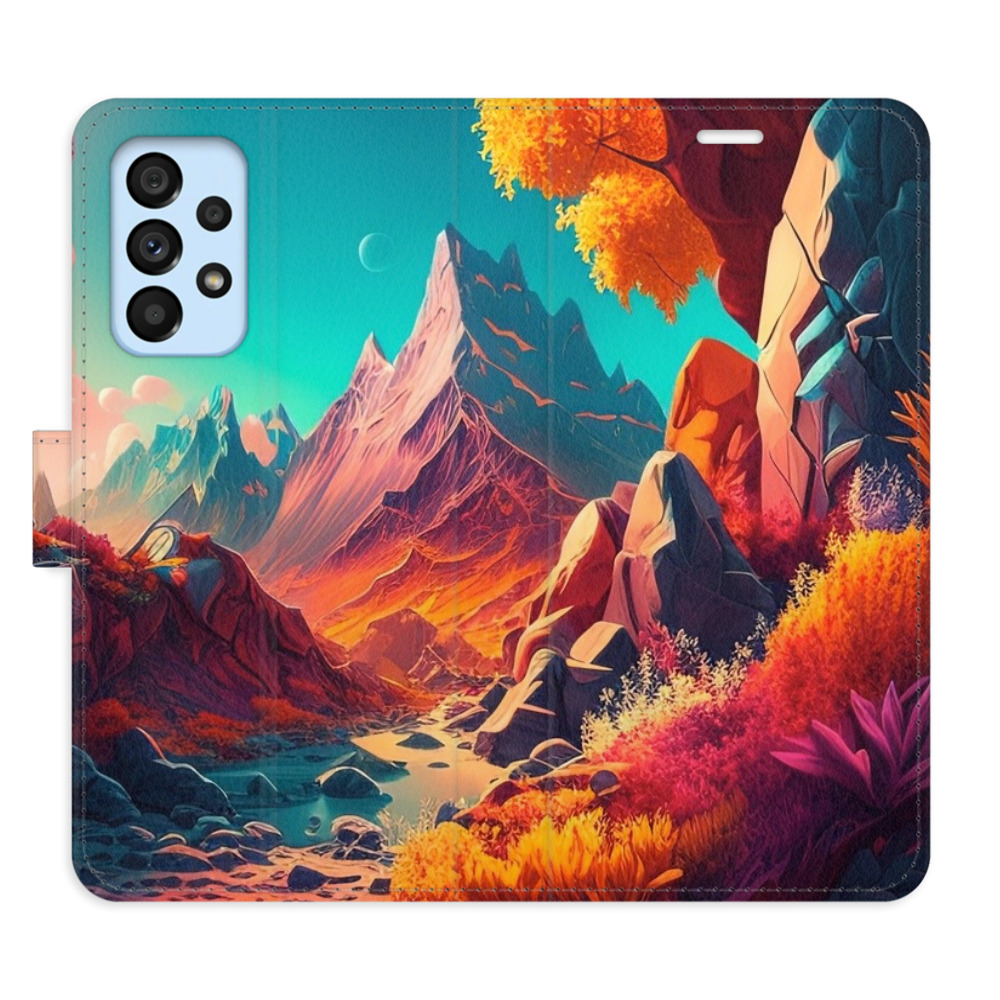 Flipové puzdro iSaprio - Colorful Mountains - Samsung Galaxy A53 5G