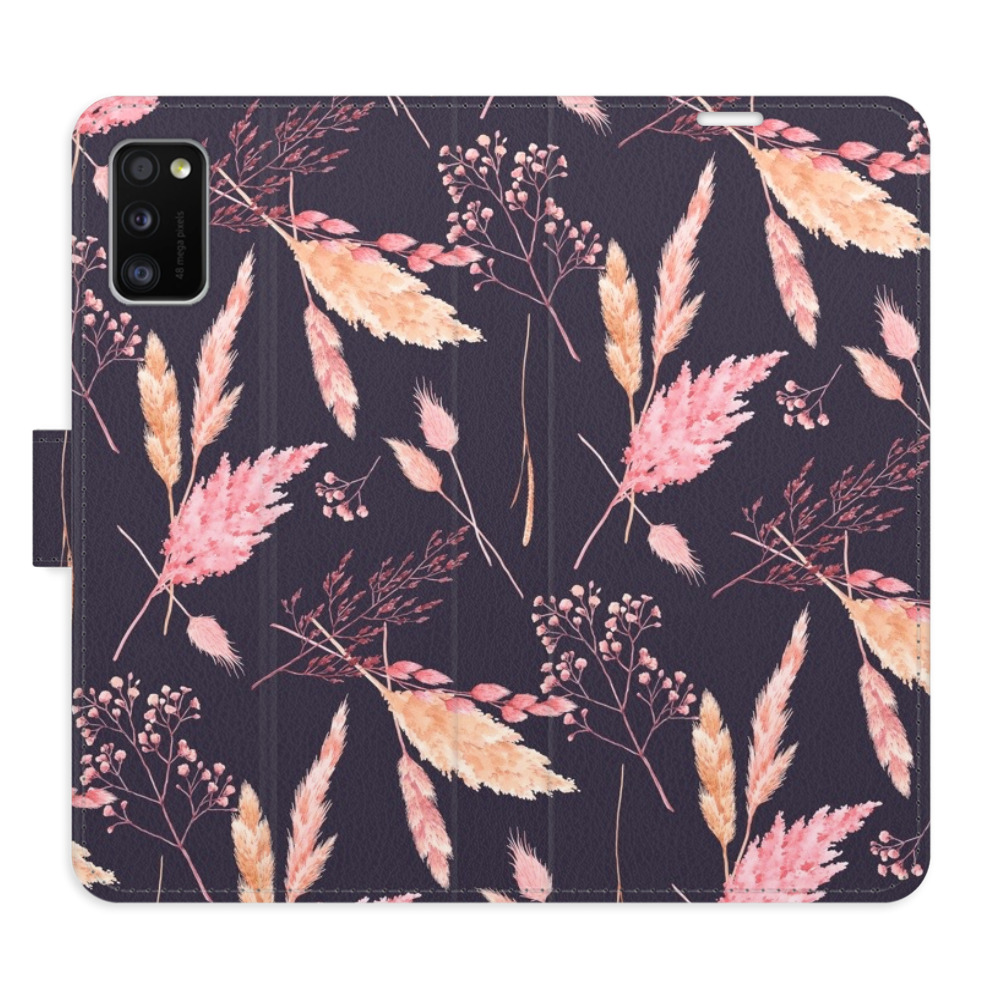 Flipové puzdro iSaprio - Ornamental Flowers 02 - Samsung Galaxy A41