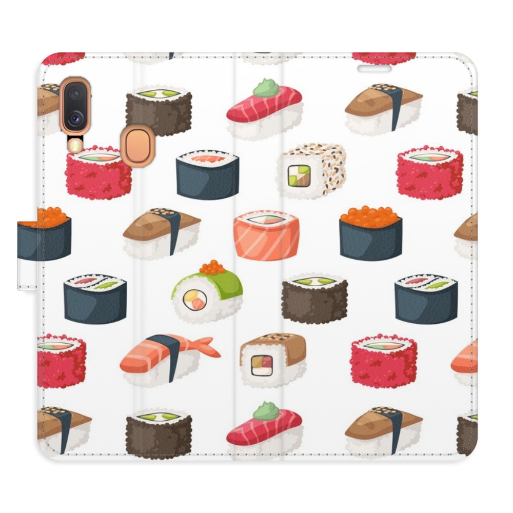 Flipové puzdro iSaprio - Sushi Pattern 02 - Samsung Galaxy A40
