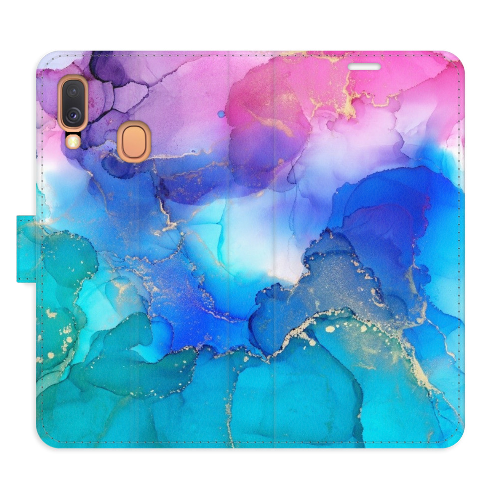 Flipové puzdro iSaprio - BluePink Paint - Samsung Galaxy A40