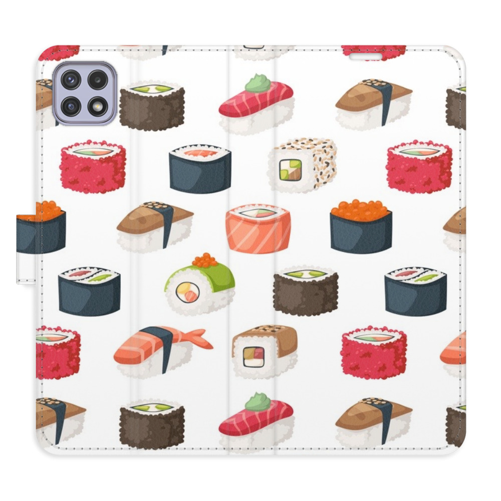Flipové puzdro iSaprio - Sushi Pattern 02 - Samsung Galaxy A22 5G