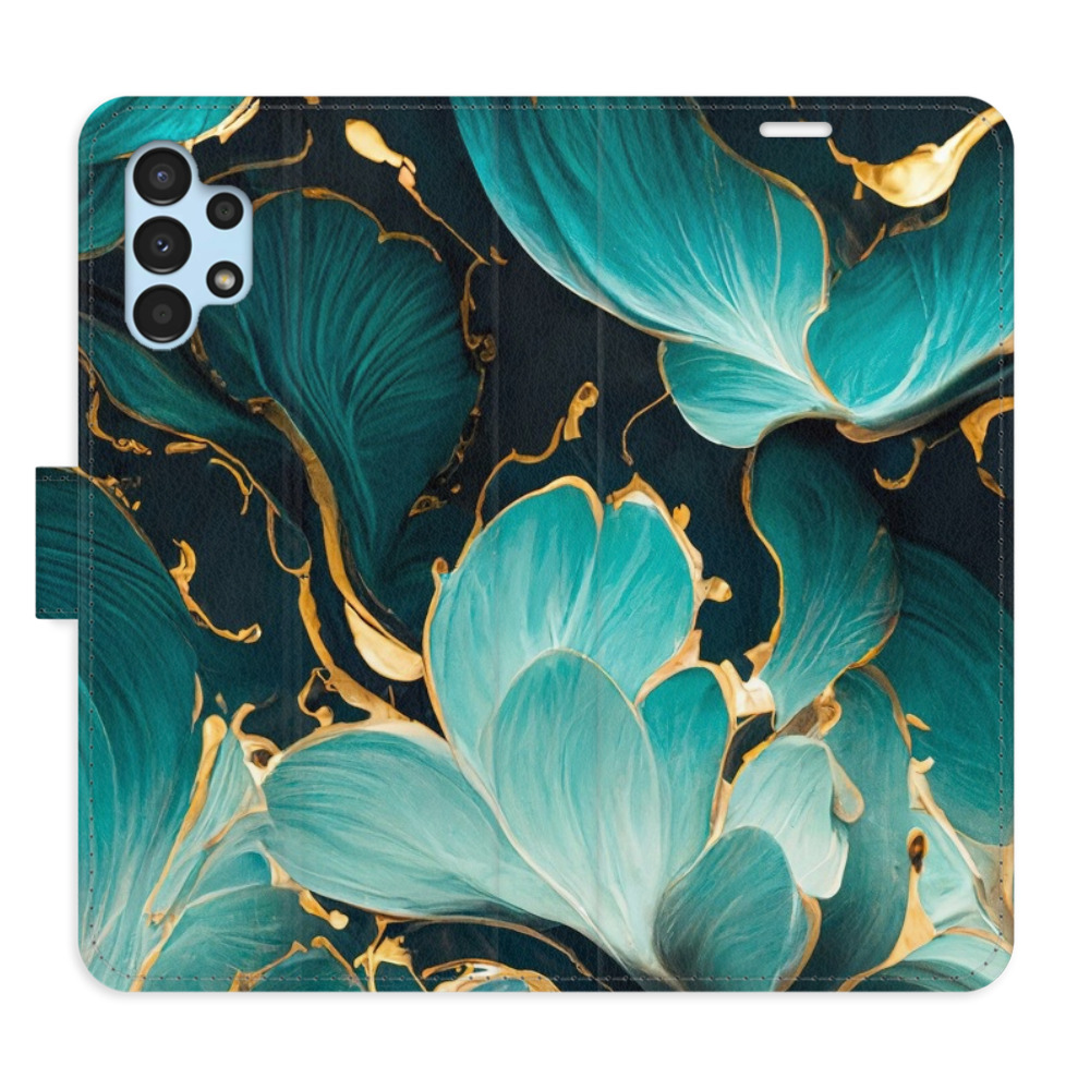Flipové puzdro iSaprio - Blue Flowers 02 - Samsung Galaxy A13 / A13 5G