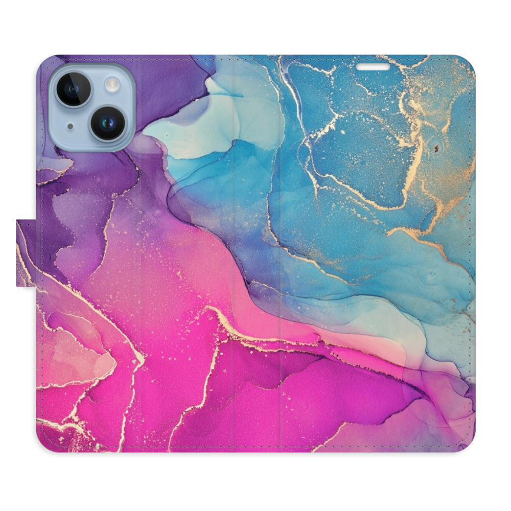 Flipové puzdro iSaprio - Colour Marble 02 - iPhone 14