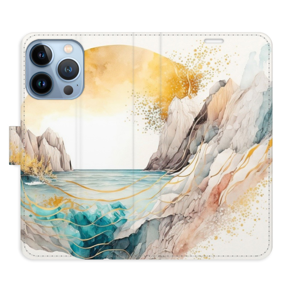 Flipové puzdro iSaprio - Winter in the Mountains - iPhone 13 Pro