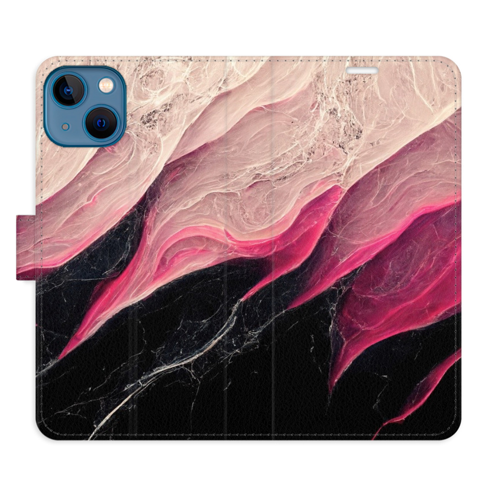 Flipové puzdro iSaprio - BlackPink Marble - iPhone 13