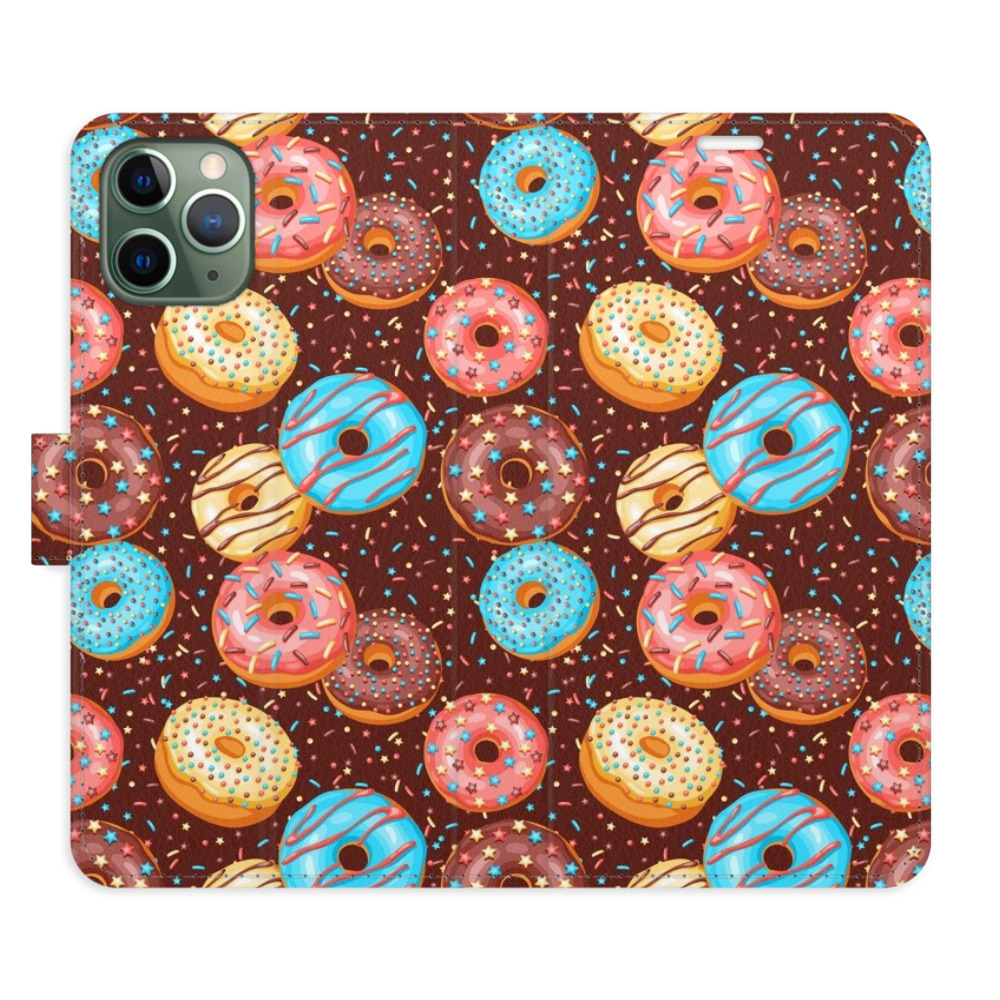 Flipové puzdro iSaprio - Donuts Pattern - iPhone 11 Pro