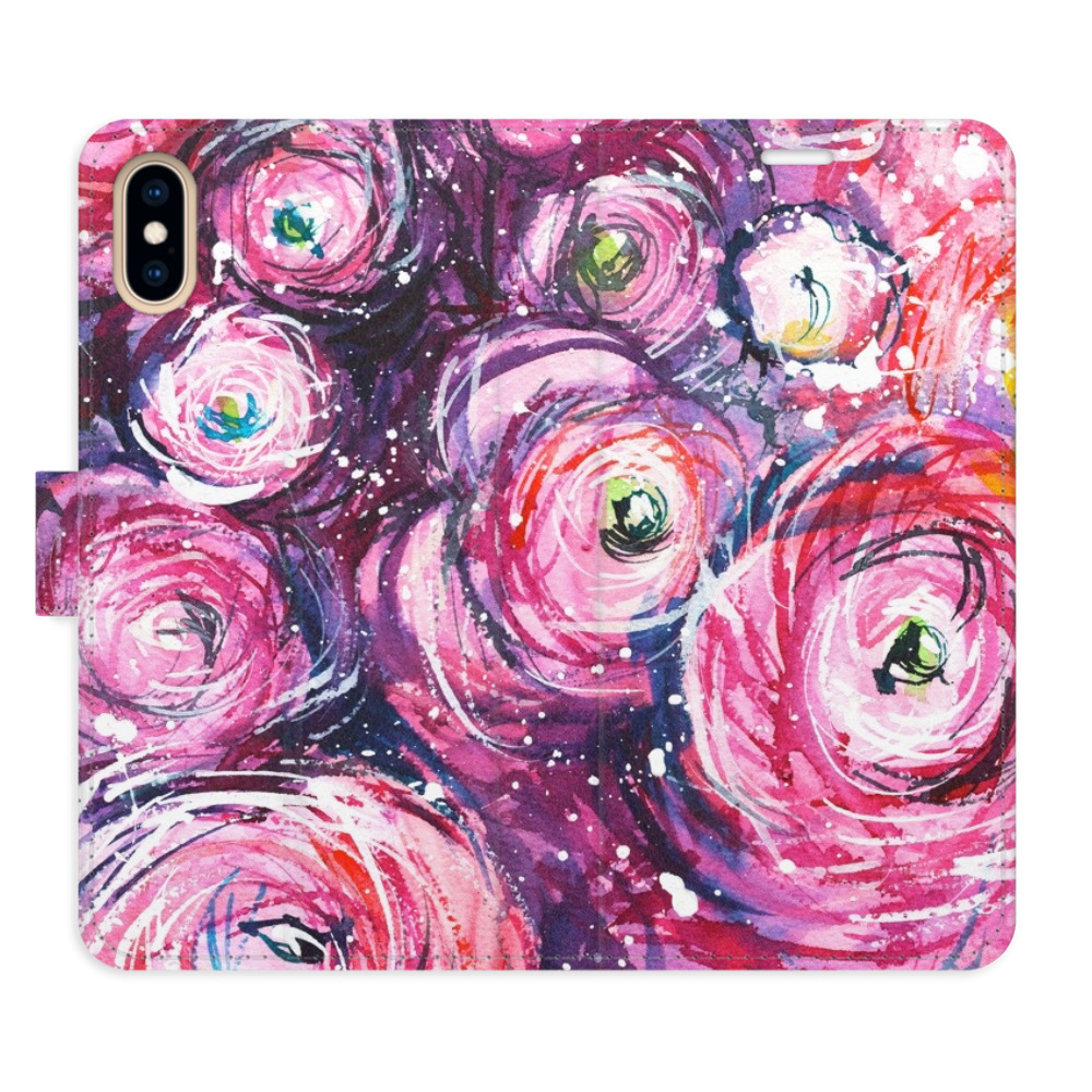 Flipové puzdro iSaprio - Retro Paint 02 - iPhone X/XS