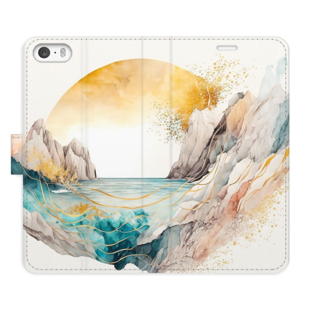 Flipové puzdro iSaprio - Winter in the Mountains - iPhone 5/5S/SE