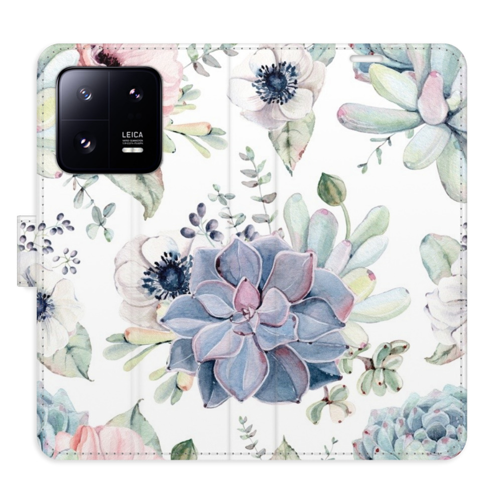Flipové puzdro iSaprio - Succulents - Xiaomi 13 Pro