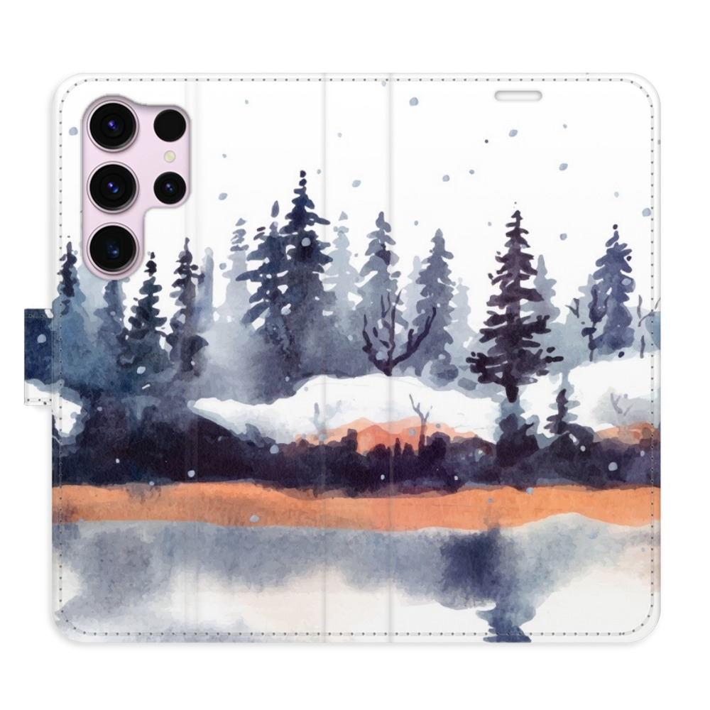 Flipové puzdro iSaprio - Winter 02 - Samsung Galaxy S23 Ultra