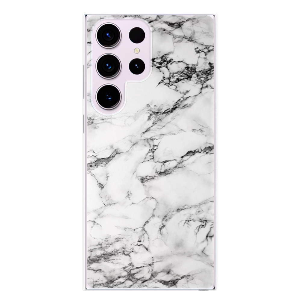 Odolné silikónové puzdro iSaprio - White Marble 01 - Samsung Galaxy S23 Ultra