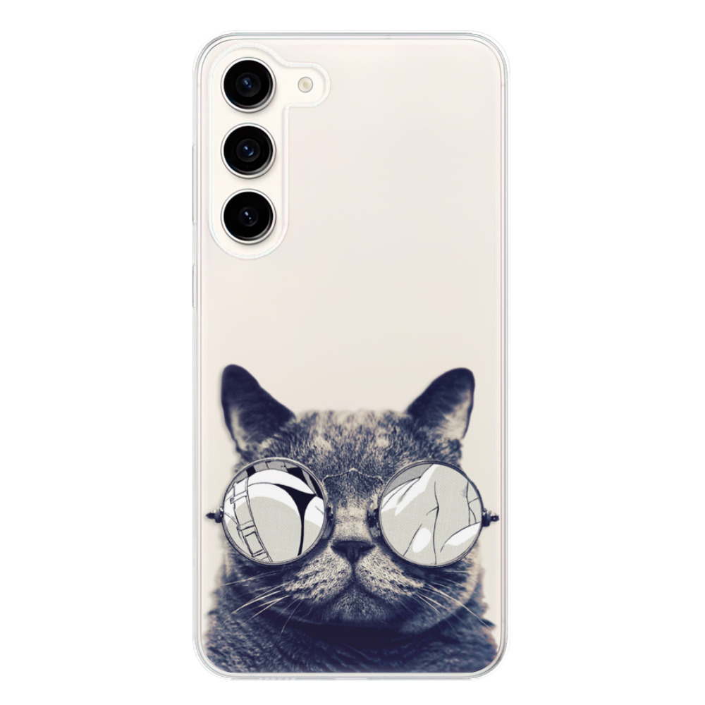 Odolné silikónové puzdro iSaprio - Crazy Cat 01 - Samsung Galaxy S23+ 5G
