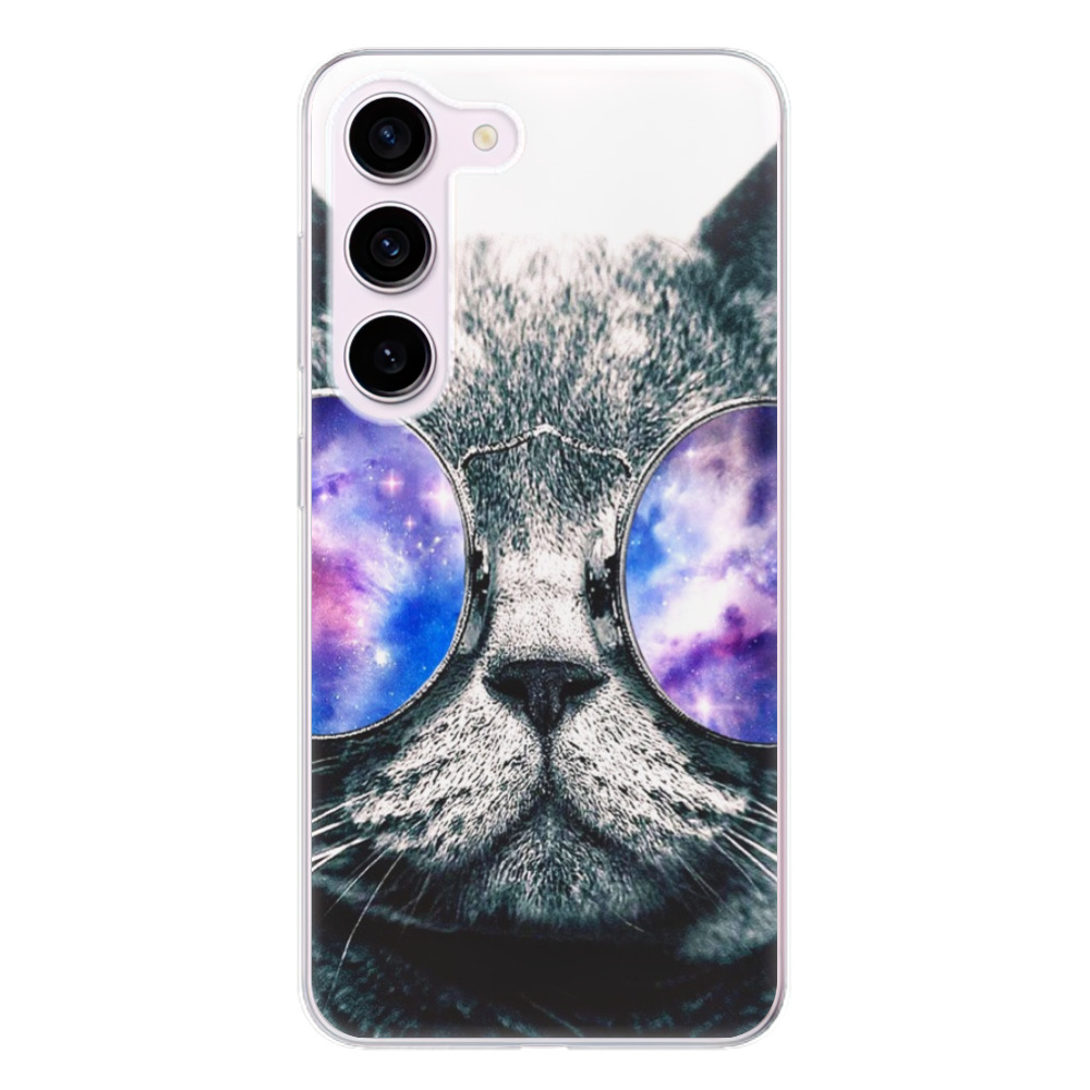 Odolné silikónové puzdro iSaprio - Galaxy Cat - Samsung Galaxy S23 5G