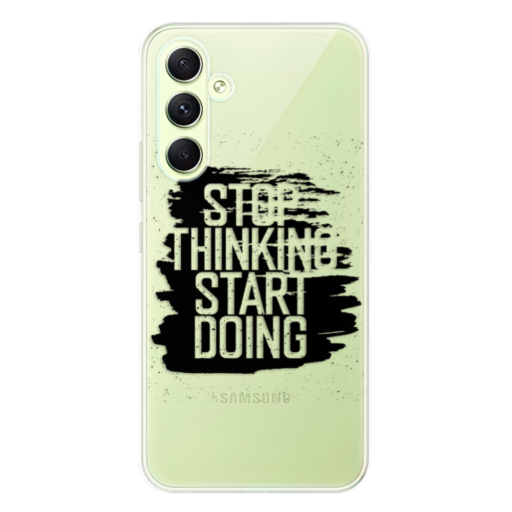 Odolné silikónové puzdro iSaprio - Start Doing - black - Samsung Galaxy A54 5G