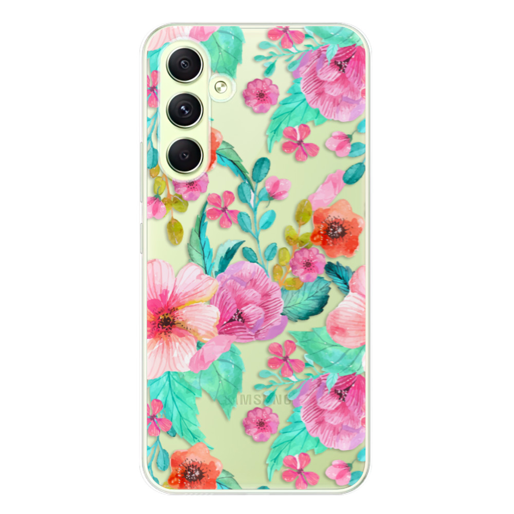 Odolné silikónové puzdro iSaprio - Flower Pattern 01 - Samsung Galaxy A54 5G