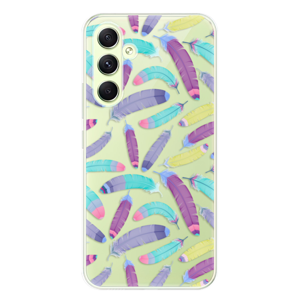 Odolné silikónové puzdro iSaprio - Feather Pattern 01 - Samsung Galaxy A54 5G