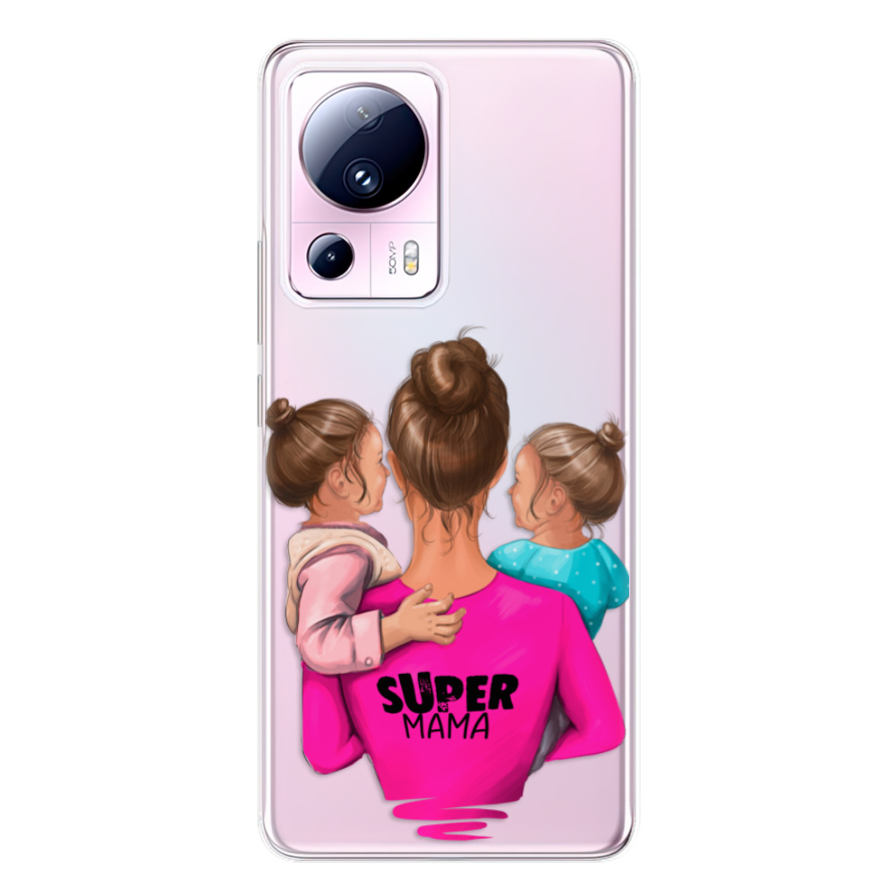 Odolné silikónové puzdro iSaprio - Super Mama - Two Girls - Xiaomi 13 Lite