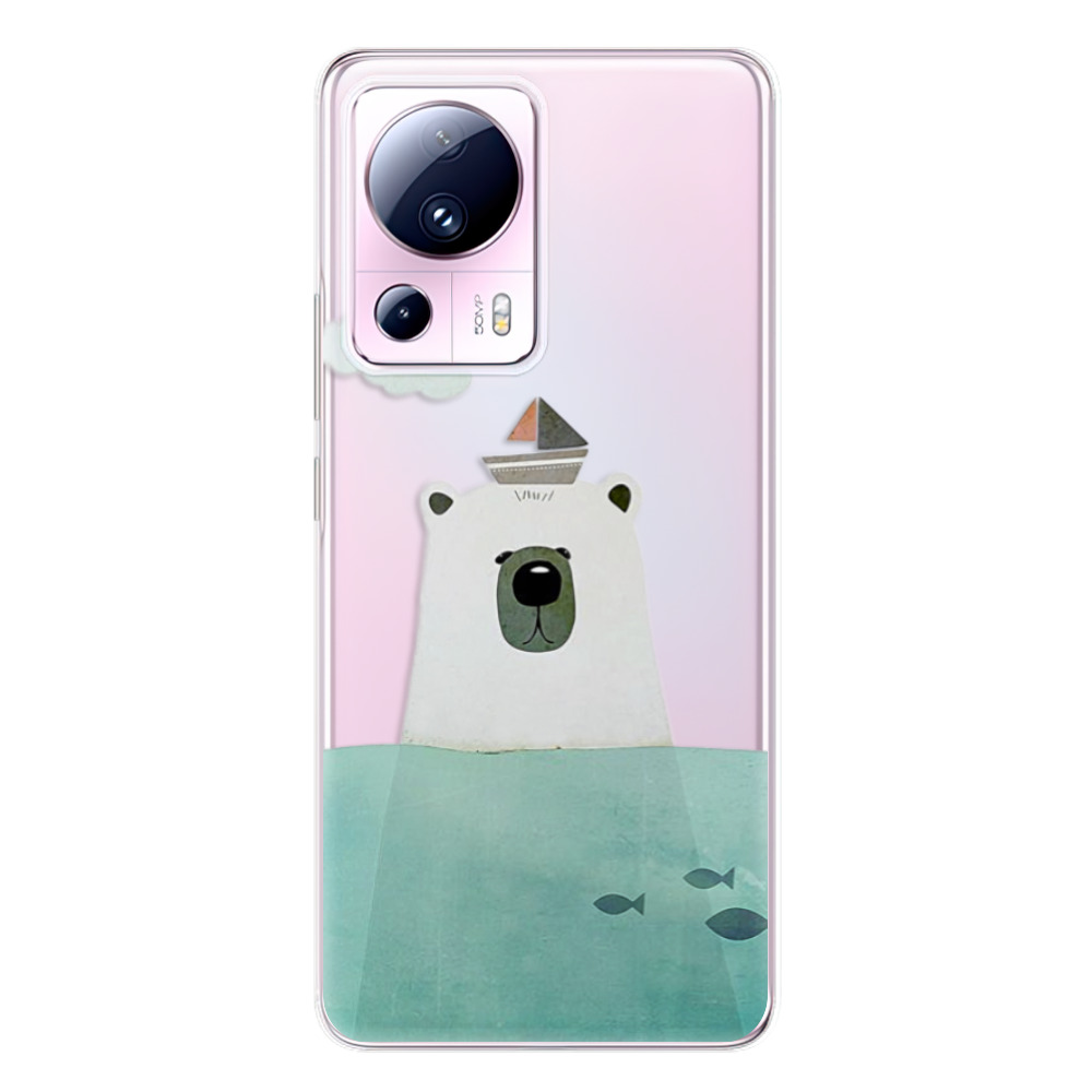 Odolné silikónové puzdro iSaprio - Bear With Boat - Xiaomi 13 Lite