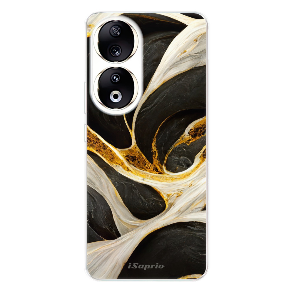 Odolné silikónové puzdro iSaprio - Black and Gold - Honor 90 5G